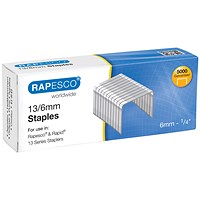 Rapesco 13/6mm Tacker Staples, Pack of 5000