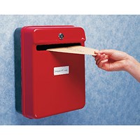 Helix Post/Suggestion Box, Red