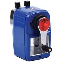 Helix Metal Desktop Sharpener, 5 Settings, Assorted Colours, Pack of 3