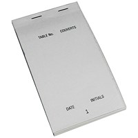 Prestige Carbonless Perforated Duplicate Pad, Numbered 1-50, 95x165mm, Pack of 50 Prestige Carbonless Perforated Duplicate Pad, Numbered 1-50, 95x165mm, Pack of 50