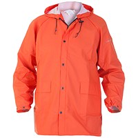 Hydrowear Selsey Hydrosoft Waterproof Jacket, Orange, Large