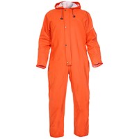 Hydrowear Salesbury Hydrosoft Waterproof Coveralls, Orange, Large