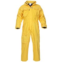 Hydrowear Kopenhagen Simply No Sweat Waterproof Premium Coveralls, Yellow, Large