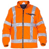 Hydrowear Franeker High Visibility Fleece, Orange, Large