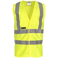 Hydrowear Mably High Visibility Flame Retardant Anti-Static Waistcoat, Saturn Yellow, Large/XL