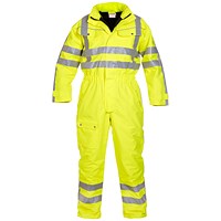 Hydrowear Uelsen Simply No Sweat High Visibility Waterproof Winter Coveralls, Yellow, Medium Hydrowear Uelsen Simply No Sweat High Visibility Waterproof Winter Coveralls, Yellow, Medium