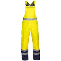 Hydrowear Utting Simply No Sweat High Visibility Waterproof Bib & Brace, Saturn Yellow & Navy Blue, XL Hydrowear Utting Simply No Sweat High Visibility Waterproof Bib & Brace, Saturn Yellow & Navy Blue, XL