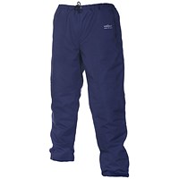 Hydrowear Ursberg Simply No Sweat Waterproof Quilted Trousers, Navy Blue, Small