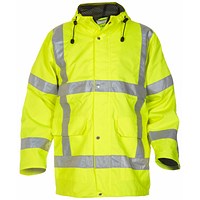 Hydrowear Uithoorn Simply No Sweat High Visibility Waterproof Parka, Saturn Yellow, 3XL