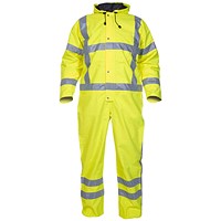 Hydrowear Ureterp Simply No Sweat High Visibility Waterproof Coveralls, Saturn Yellow, Small Hydrowear Ureterp Simply No Sweat High Visibility Waterproof Coveralls, Saturn Yellow, Small