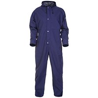 Hydrowear Urk Simply No Sweat Waterproof Coveralls, Navy Blue, Small