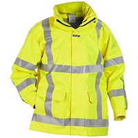 Hydrowear Markelo Flame Retardant Anti-Static Waterproof Parka, Saturn Yellow, Small