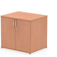 Impulse Desk High Cupboard, 1 Shelf, 730mm High, Beech Impulse Desk High Cupboard, 1 Shelf, 730mm High, Beech
