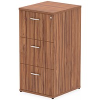 Impulse Foolscap Filing Cabinet, 3 Drawer, Walnut