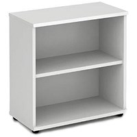 Impulse Low Bookcase, 1 Shelf, 800mm High, White Impulse Low Bookcase, 1 Shelf, 800mm High, White