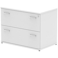 Impulse 2-Drawer Side Filer - White