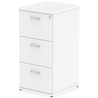 Impulse Foolscap Filing Cabinet, 3 Drawer, White