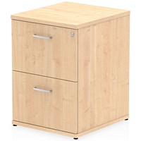 Impulse Foolscap Filing Cabinet, 2 Drawer, Maple