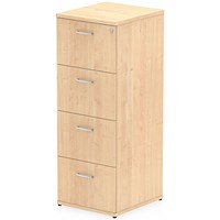 Impulse Foolscap Filing Cabinet, 4 Drawer, Maple