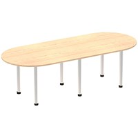 Impulse Boardroom Table, 2400mm Wide, Maple
