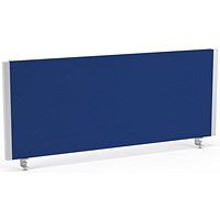 Impulse Evolve Desk Screen, 1000x400mm, Silver Frame, Blue