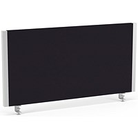 Impulse Evolve Desk Screen, 800x400mm, Silver Frame, Black Impulse Evolve Desk Screen, 800x400mm, Silver Frame, Black