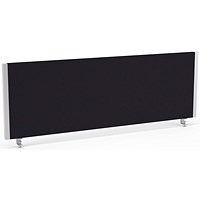 Impulse Evolve Desk Screen, 1200x400mm, Silver Frame, Black