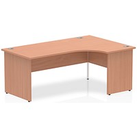 Impulse 1800mm Corner Desk, Right Hand, Panel End Leg, Beech