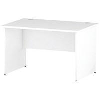 Impulse Panel End Desk, 1200mm Wide, White