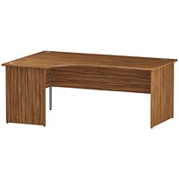 Impulse 1800mm Corner Desk, Left Hand, Panel End Leg, Walnut