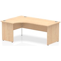 Impulse 1800mm Corner Desk, Left Hand, Panel End Leg, Maple