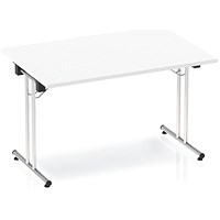 Impulse Rectangular Folding Meeting Table, 1200mm, White