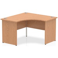 Impulse 1200mm Corner Desk, Panel End Leg, Oak
