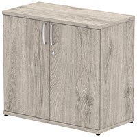 Impulse Low Cupboard, 800x400x800mm, Grey Oak