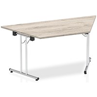 Impulse Trapezoidal Folding Table, 1600mm, Grey Oak Impulse Trapezoidal Folding Table, 1600mm, Grey Oak