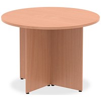 Impulse Circular Table, 1000mm, Beech, Arrowhead Leg Impulse Circular Table, 1000mm, Beech, Arrowhead Leg