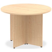 Impulse Circular Table, 1000mm, Maple, Arrowhead Leg