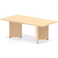 Impulse Rectangular Arrowhead Leg Coffee Table, W1200 x D600 x H450mm, Maple