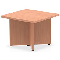 Impulse Square Arrowhead Leg Coffee Table, 600mm, 450mm High, Beech