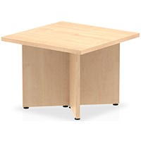 Impulse Square Arrowhead Leg Coffee Table, 600mm, 450mm High, Maple