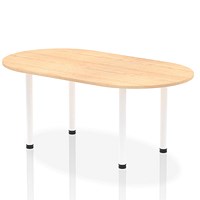Impulse Boardroom Table, 1800mm, Maple, White Post Leg Impulse Boardroom Table, 1800mm, Maple, White Post Leg