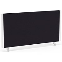 Impulse Evolve Desk Screen, 800x400mm, White Frame, Black