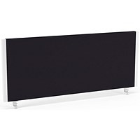 Impulse Evolve Desk Screen, 1000x400mm, White Frame, Black