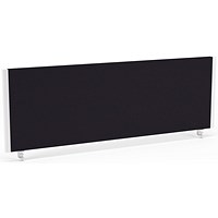 Impulse Evolve Desk Screen, 1200x400mm, White Frame, Black