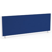 Impulse Evolve Desk Screen, 1200x400mm, White Frame, Blue