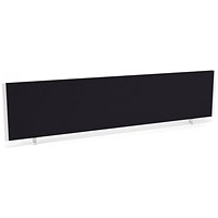 Impulse Evolve Desk Screen, 1800x400mm, White Frame, Black Impulse Evolve Desk Screen, 1800x400mm, White Frame, Black
