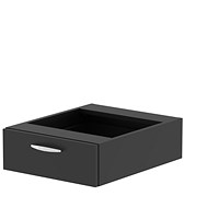 Impulse 1 Drawer Fixed Pedestal, Black