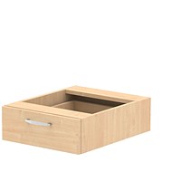 Impulse 1 Drawer Fixed Pedestal, Maple