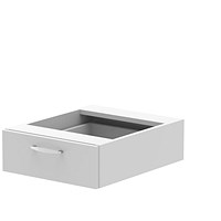 Impulse 1 Drawer Fixed Pedestal, White