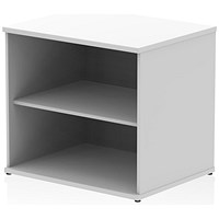 Impulse Desk High Bookcase, 1 Shelf, White